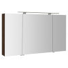 Sapho MIRRÓ galérka s LED osvetlením, 3x dvierka, 120x70x16cm, borovica rustik MC121-0016