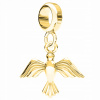 Charms Zlatý s vtáčikom Bird Vták Lastovička STRIEBRO 925