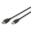 Digitus Predlžovací kábel USB 3.0, typ AM/F, 1,8 m, kompatibilný s USB 3.0, bl
