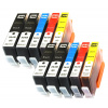 Atrament King-man pre HP čierny (black), červený (magenta), modrý (cyan), sada, žltý (yellow)