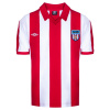 Score Draw Sunderland Retro Home Shirt 1978 Adults Red/White XL