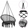 zahrada-XL Závesná hojdačka 80 cm antracitová 93156