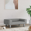 vidaXL Posteľ pre psa bledosivá 70x45x26,5 cm zamat - Sivá - 178690-112833