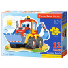 CASTORLAND Puzzle Veselý bager MAXI 12 dielikov