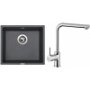 Set Sinks (dřez Frame 457 Titanium 72 + baterie Elka Chrom - lesklý) FR45772ELCL