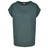 Urban Classics Dámske tričko s pČervenáĺženými ramenami TB771 Zelená BottleZelená 5XL