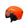 Detská lyžiarska prilba POC POCito Obex Visor Fluorescent Orange