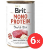 Brit Mono Protein Beef & Rice 6× 400 g