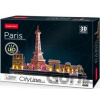 Puzzle 3D LED - Paříž - CubicFun