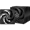 Arctic P12 PWM PST, 120x120x25 mm, sada 5ks ventilátorů, černá, 4-pin ACFAN00137A