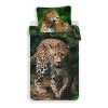 JERRY FABRICS Obliečky Leopard Green Bavlna, 140/200, 70/90 cm