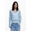 Dámský svetr DESIGUAL 25WWJF40 5018 JERS WHISTLER 5018 BLUE velikost XS