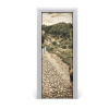 Samolepiace fototapety na dvere Dvaja psi kopec 75x205