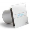 CATA Ventilátor e120 GTH Axiální, exkluzivní design - bílá skleněná deska, LED teploměr a vlhkoměr