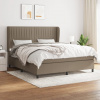 Box spring postel s matrací taupe 160x200 cm textil 3128137