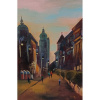 Košice - Večer na Mlynskej - akad. mal. Varuzhan Aghamyan, originálny, ručne maľovaný obraz L (do veľkosti 95x95cm) Viac farieb