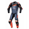Jednodielna kombinéza GP PLUS 4, TECH-AIR kompatibilná, ALPINESTARS (čierna/červená fluo/tmavo modrá) 2024