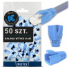 50 X GUMOVÁ KRYTKA ZÁSTRČKY KAT 6A 7 8 RJ45 MODRÁ DIGITUS