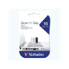 Verbatim USB flash disk, USB 2.0, 16GB, Nano, Store N Stay, čierny, 97464, USB A