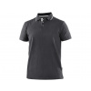 Polokošeľa CXS HENRY, pánske, krátky rukáv, antracitovo-biela, veľ. 2XL