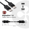 Club3D Kabel certifikovaný DisplayPort 1.2, 4K60Hz UHD (M/M), 3m, 30 AWG CAC-1064