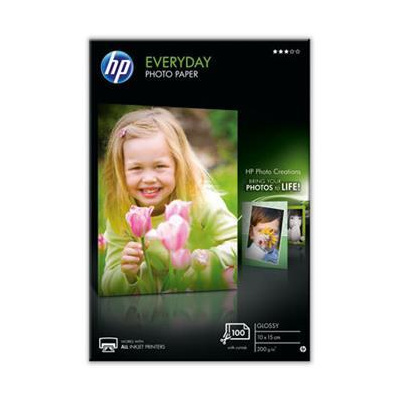 HP Everyday Glossy Photo Paper, 10 x 15cm, 100 listů, 200g/m2, CR757A