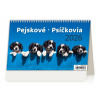 Kalendár 2026, stolový - Psíkovia, Helma