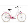 Bicykel mestský- ROMET Angel Bike 26 Rám 17 biely-ružový (Bicykel mestský- ROMET Angel Bike 26 Rám 17 biely-ružový)