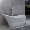 Samostatne stojaca vaňa VidaXL s kohútikom v striebornej farbe (Samostatne stojaca vaňa VidaXL s kohútikom v striebornej farbe)