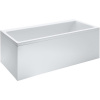 LAUFEN Pro pravouhlá vaňa akrylátová (s konštrukciou a ľavým L panelom), odtok zboku, 1600 x 700 x 620 mm, biela, H2339550000001