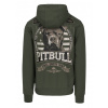 Pitbull West Coast pánska mikina na zips s kapucňou Troublemaker old green Veľkosť: 3XL, Farba: zelená