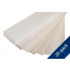 100x10cm Balsa 2,5 mm štandard (balenie 20 ks) (KAV60.1411025-P20)