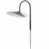 ferm LIVING Nástenná lampa ARUM 26 cm, čierna, hliník