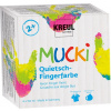 KREUL Neonová sada prstových farieb MUCKI 4 x 150 ml (Sada farieb pre deti)