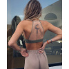 BeChick Olivová podprsenka Moon Mesh Racerback BeChick ❤ - XS/S