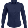 SOL´S EDEN / Dámska elastická košeľa s dlhým rukávom - dark blue S