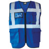 KORNTEX HI-VIS KXMF BERLIN / Reflexná multifunkčná vesta - royal blue XL