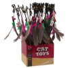 Hračka MAGIC CAT prút s pierkami 19 cm + 46 cm 24ks