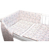3-dielna sada - mantinel s obliečkami Jarabina - biela, 120x90 cm Baby Nellys