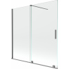 Mexen Velar vaňová zástena 2-krídlová posuvná 160 x 150 cm, transparentná, gun metal - 896-160-000-01-95