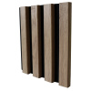 ASKO Dizajnový akustický panel dub prírodná/čierna plsť 20 x 400 x 2600 mm