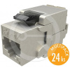 SXKJ-10G-STP-BK-SA - Solarix keystone CAT6A samorezný, multipack 24 ks