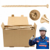 TESÁRSKE SKRUTKY DO DREVA 8x200 KUŽEĽOVÉ TORX 50ks WCS-08200 AZMET