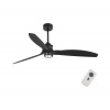 FARO Barcelona FARO 32100-10 - LED Stropný ventilátor JUST FAN LED/17W/230V čierna + DO FA32100-10 + záruka 3 roky zadarmo