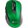 C-TECH WLM-02 čierno-zelená bezdrôt. myš