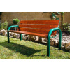 PROFIBA s.r.o. Parková lavička 1500 mm, rúrková konštrukcia, smrekové laty