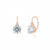 JVD SVLE1119XH2RO00 - Strieborné rose gold náušnice so zirkónmi