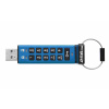 Kingston IronKey Keypad 200/256GB/USB 3.2/USB-A/Modrá (IKKP200/256GB)