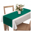 VELÚROVÝ BEHÚŇ NA STÔL 40X180 OBRUS MINIMALISTICKÝ ZELENÝ