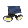 Solárny reflektor s pohybovým senzorom - otáčateľná hlava - 2 COB LED